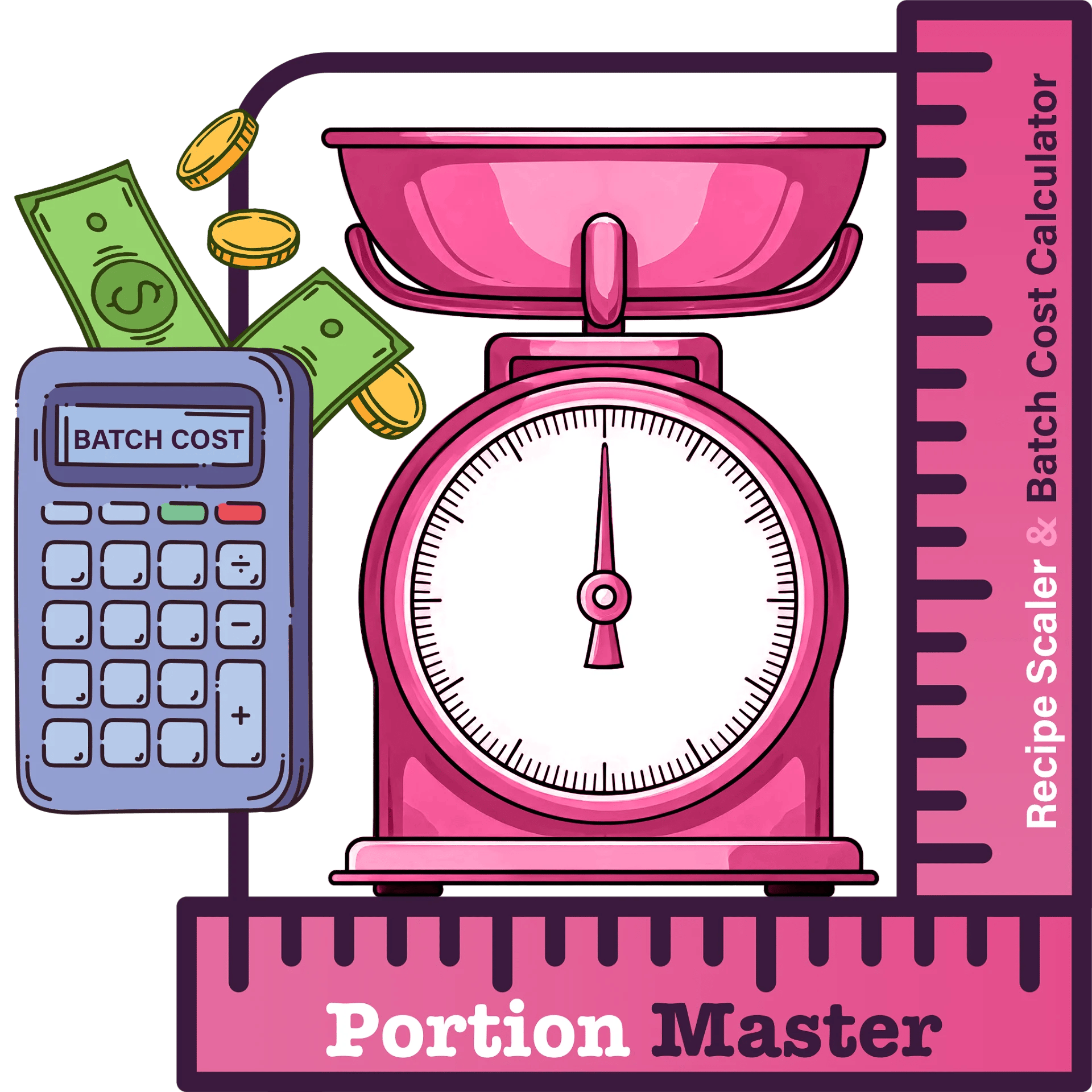 Portion Master logo - Smart Recipe Scaler & Cost Estimator